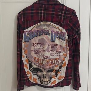 Red and Black Plaid Jacket